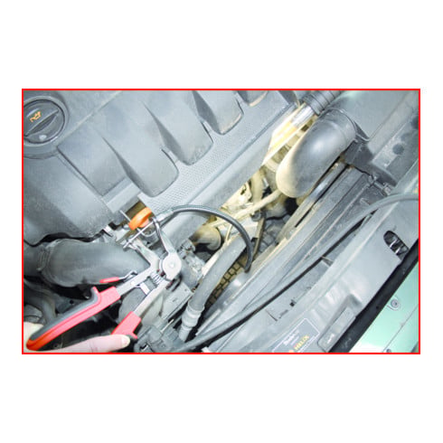 KS Tools Federbandschellen-Zange mit Schwanenhals