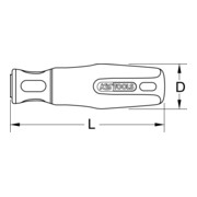 KS Tools Feilenheft, Rechteckaufnahme, 120mm-3