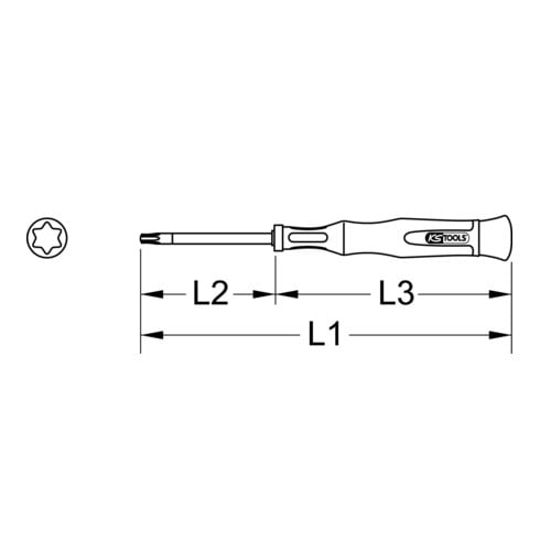 KS Tools Feinmechanik-Schraubendreher TX