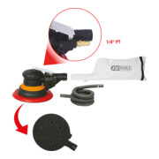 KS Tools Feinschliff-Exzenterschleifer mit Staubabsaugung-2