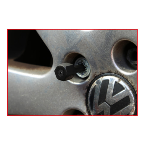 KS Tools Felgenschloss-Ausbohr-Satz, 16-tlg