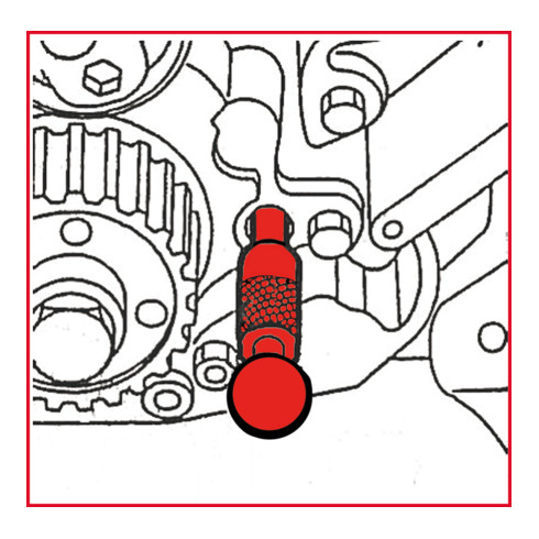 KS Tools Fiat / Iveco - Motoreinstell-Werkzeug-Satz, 5-teilig