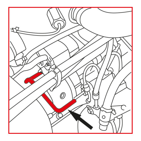 KS Tools Fiat / PSA - Motoreinstell-Werkzeug-Satz, 12-teilig