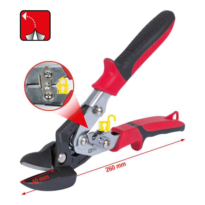 KS Tools figuurschaar, linkse snede