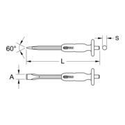 KS Tools Flachmeißel mit Handschutzgriff-4
