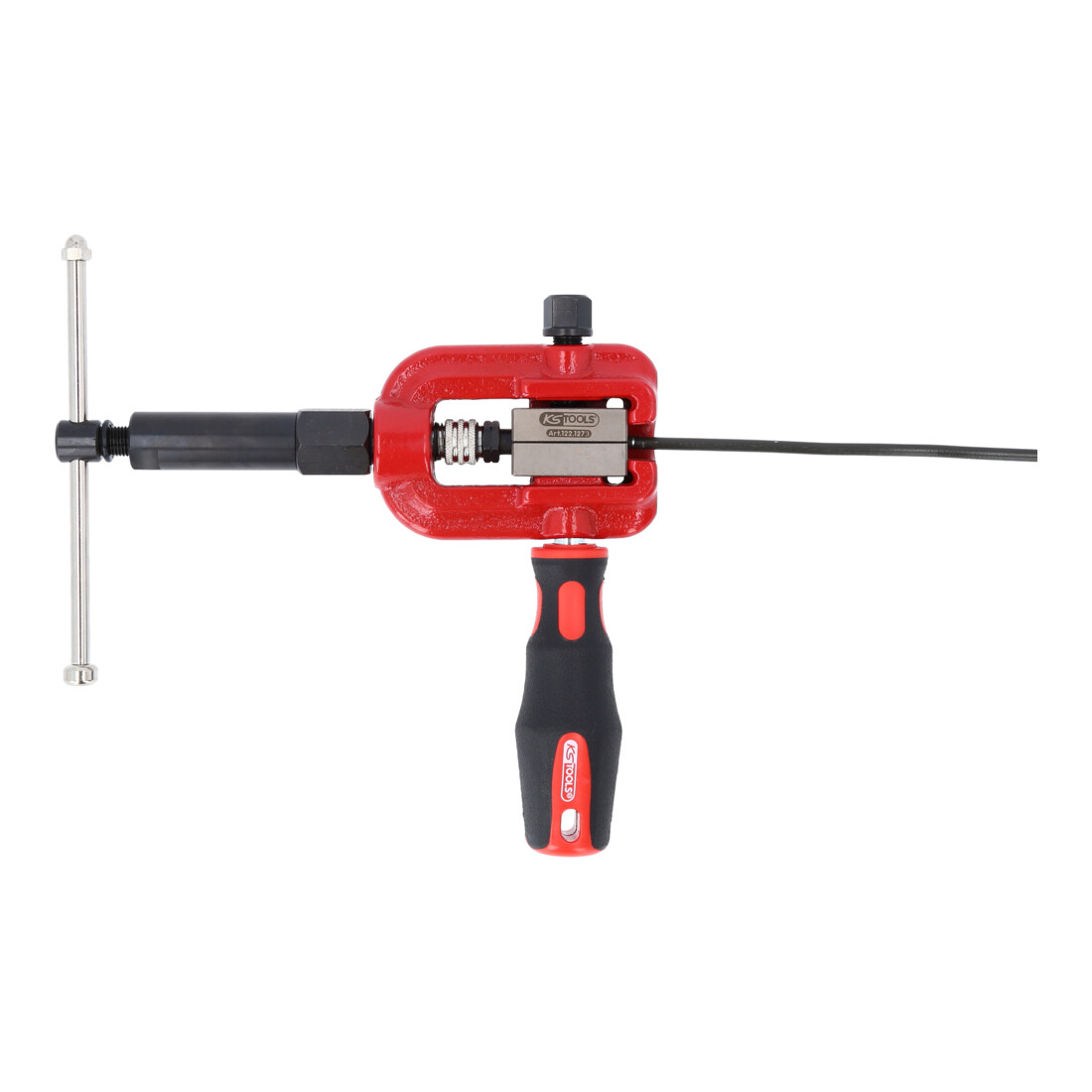 KS Tools FLAREFIX 1 Universal-Bremsleitungs-Bördelgerät-Satz mit Hydraulik-Spindel, 16-tlg.