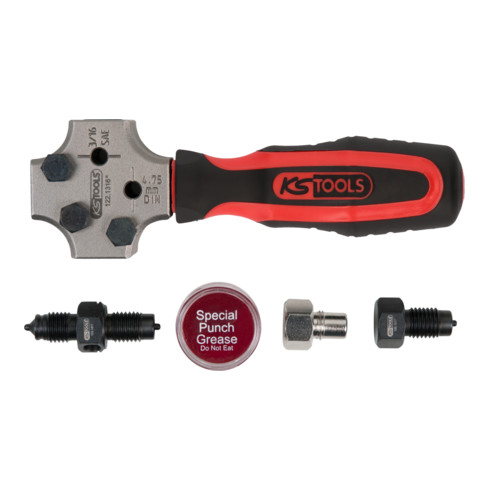 KS Tools FLAREFIXeco 4,75 mm / 3/16 "SAE universele remleiding felsgereedschap set voor DIN en SAE, 5 st.
