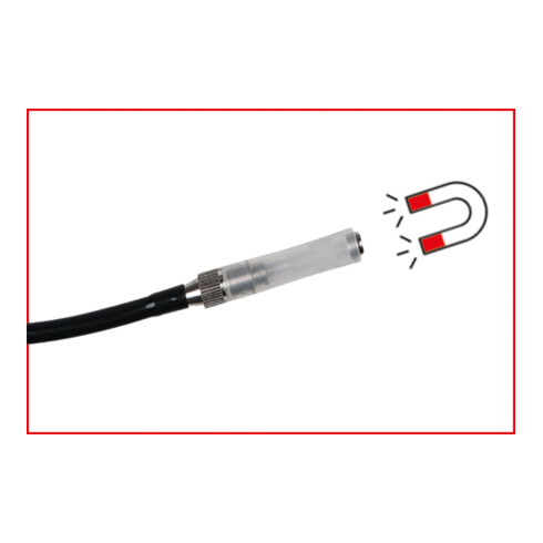 KS Tools flexibele inspectiestaaf lamp flexibele spiegel en magneet