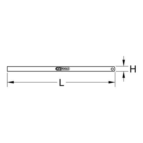 KS Tools flexibele stalen lineaal