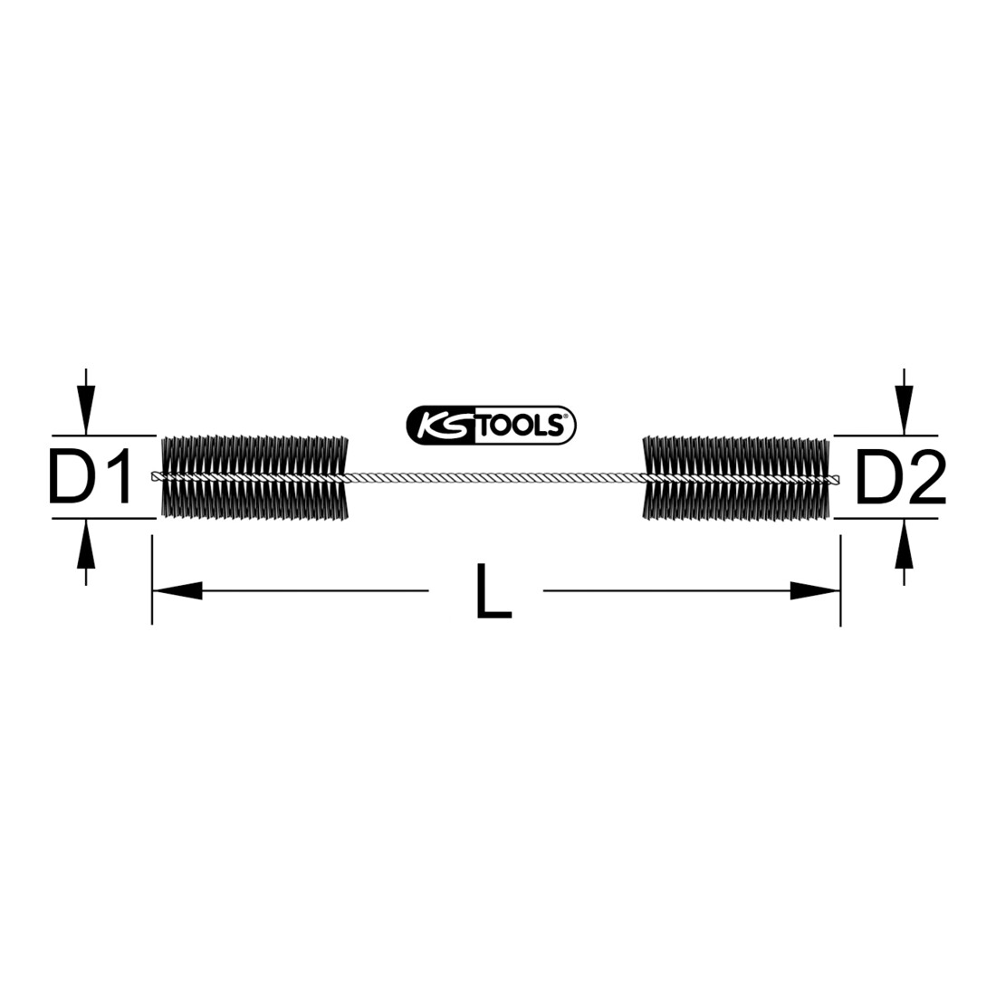 KS Tools Flexible Reinigungsbürste