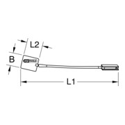 KS Tools Flexibler Inspektionsspiegel, 495 mm