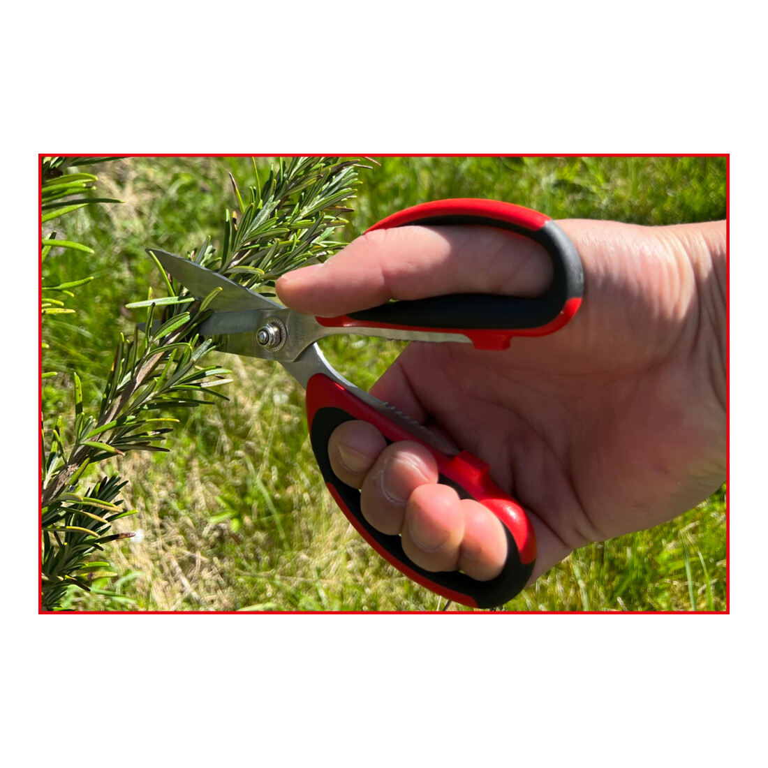 KS Tools Forbici universali, 190mm, nero-rosso