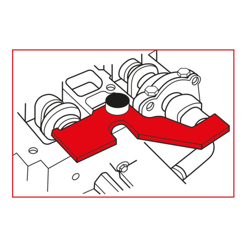 KS Tools Ford - Motoreinstell-Werkzeug-Satz, 5-teilig