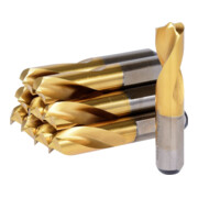 KS Tools Forets à dépointer HSSE TiN, Ø 8mm, pack de 10