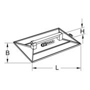 KS Tools Frattazzo, rettangolare