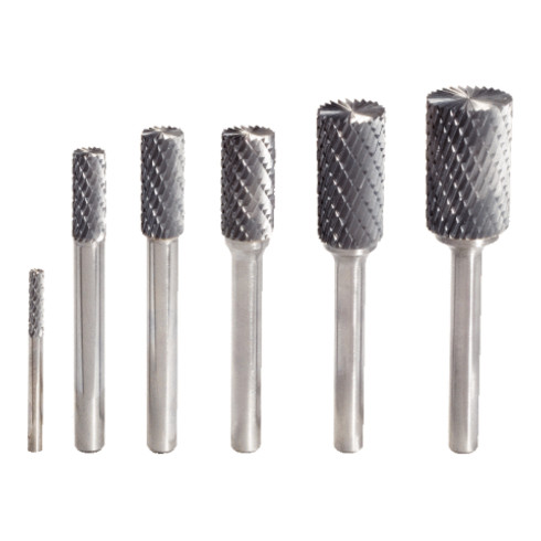 KS Tools Fresa cilindrica HM, forma A con dentatura frontale