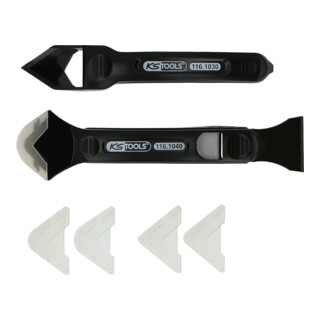 KS Tools FUGENFIX siliconen schraper- en trekkerset, 7 delig