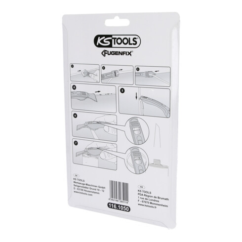 KS Tools FUGENFIX siliconen schraper- en trekkerset, 7 delig