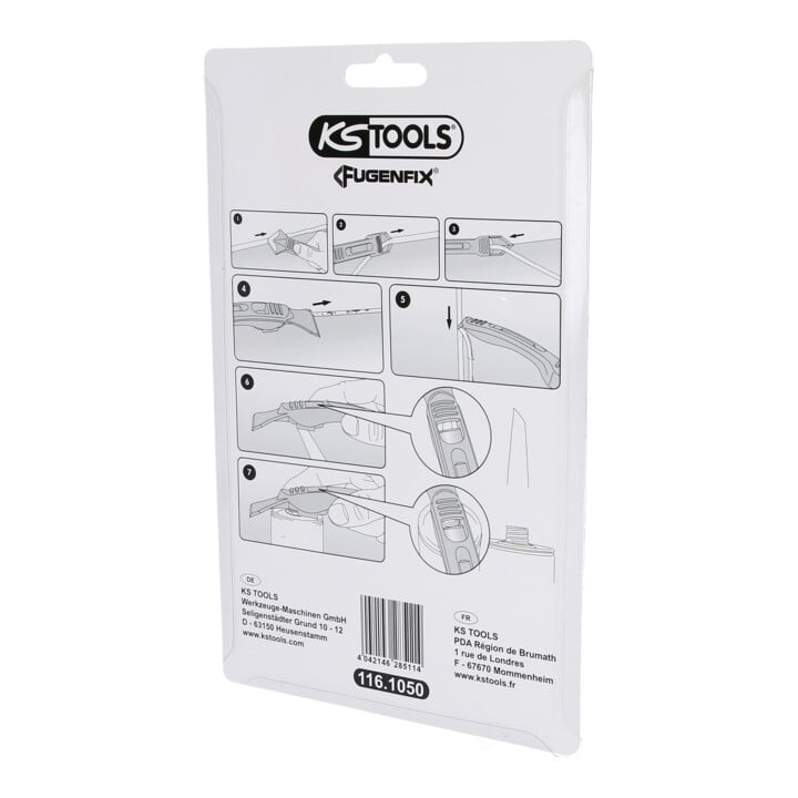 KS Tools FUGENFIX Silikonschaber- und Abziehersatz, 7-teilig