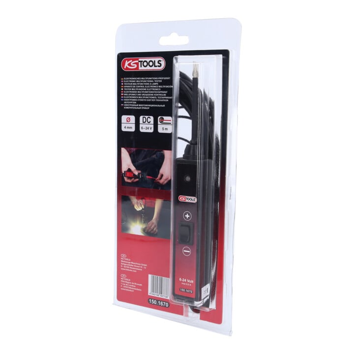 KS Tools Funktionsprüflampe 6-24V DC mit Kabel