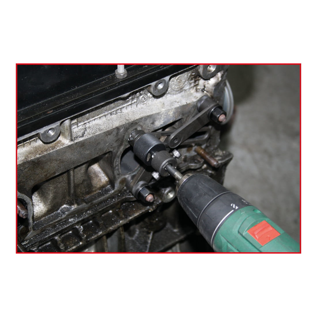 KS Tools Gabarit de perçage pour culasse, 28 pcs.