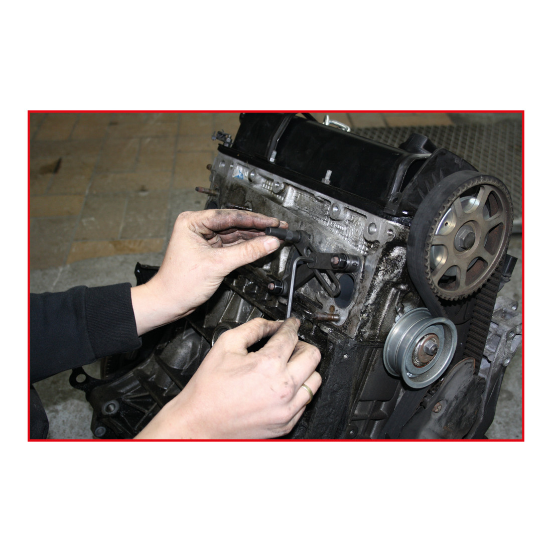 KS Tools Gabarit de perçage pour culasse, 28 pcs.
