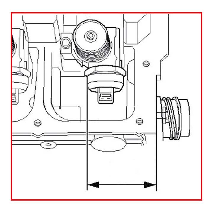 KS Tools Gabarit de réglage de pompes, 4 cylindres
