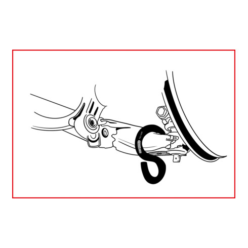 KS Tools Gancio leva universale per assali