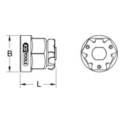 KS Tools GEARplus Bit-Adapter, 10mmx13mm-5