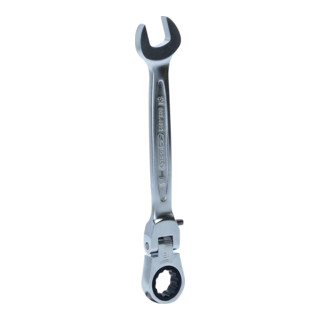 KS Tools GEARplus Gelenk-Ratschenringmaulschlüssel feststellbar, 12mm
