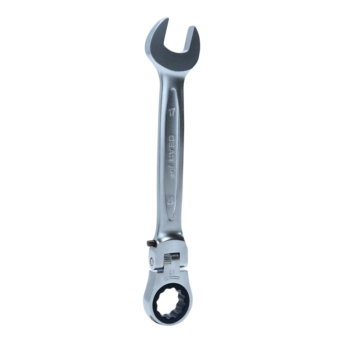 KS Tools GEARplus Gelenk-Ratschenringmaulschlüssel feststellbar, 17mm