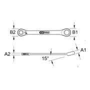 KS Tools GEARplus mini bit omkeerbare ratelringsleutel, inch-5