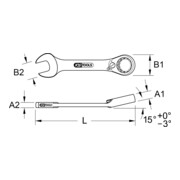 KS Tools ringratelsleutel extra kort, verstelbaar (metrisch)-4