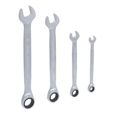 KS Tools GEARplus ratelringsleutelset, 4 stuks 10-19mm