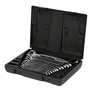 KS Tools GEARplus ratelringsleutelset, omkeerbaar, 12-delig