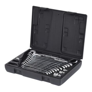 KS Tools GEARplus ratelringsleutelset, omkeerbaar, 16-delig.