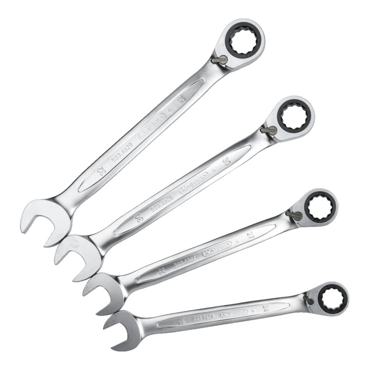 KS Tools geARplus ratelringsleutelset, verstelbaar, 4 st.