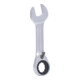 KS Tools Ringratschenschlüssel extra kurz, umschaltbar (metrisch)-1