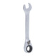 KS Tools Ringratschenschlüssel extra kurz, umschaltbar (metrisch)-1