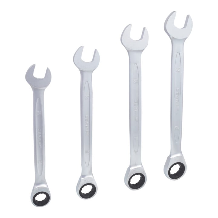 KS Tools GEARplus Ratschenringmaulschlüssel-Satz, 4-teilig 24-32mm