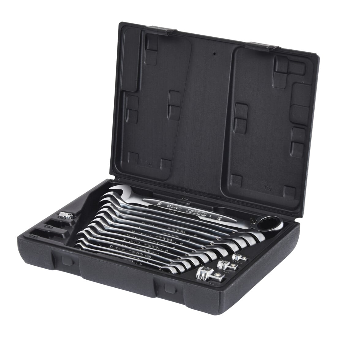 KS Tools GEARplus Ratschenringmaulschlüssel-Satz, umschaltbar,16-tlg.