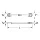 KS Tools geARplus TX-E dubbele ratelringsleutel, E10xE12