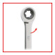 KS Tools GEARplus TX-E dubbele ratelringsleutel, E6xE8
