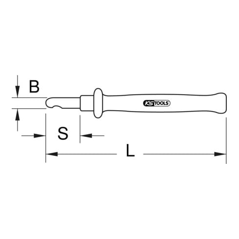KS Tools geïsoleerd afstripmes, 35 mm