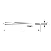 KS Tools geïsoleerde pincet, gebogen-3