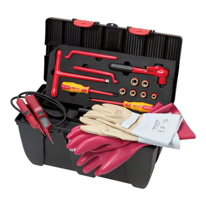 KS Tools geïsoleerde gereedschapsset voor hybride voertuigen, 16 stuks