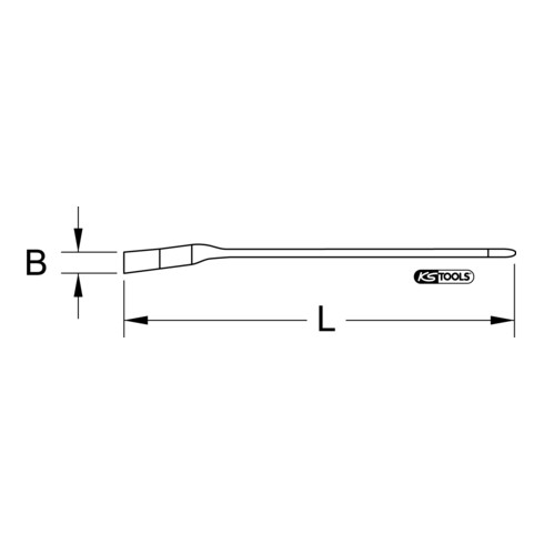 KS Tools geïsoleerde stofborstel, gebogen