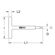 KS Tools geïsoleerde T-greep pinsleutel, 4x250mm-3