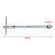 KS Tools gereedschapshoudermet verstelbare ratelkop, 250mm