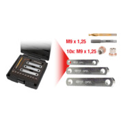 KS Tools Gewinde-Reparatursatz M9 x 1,25, 16-teilig
